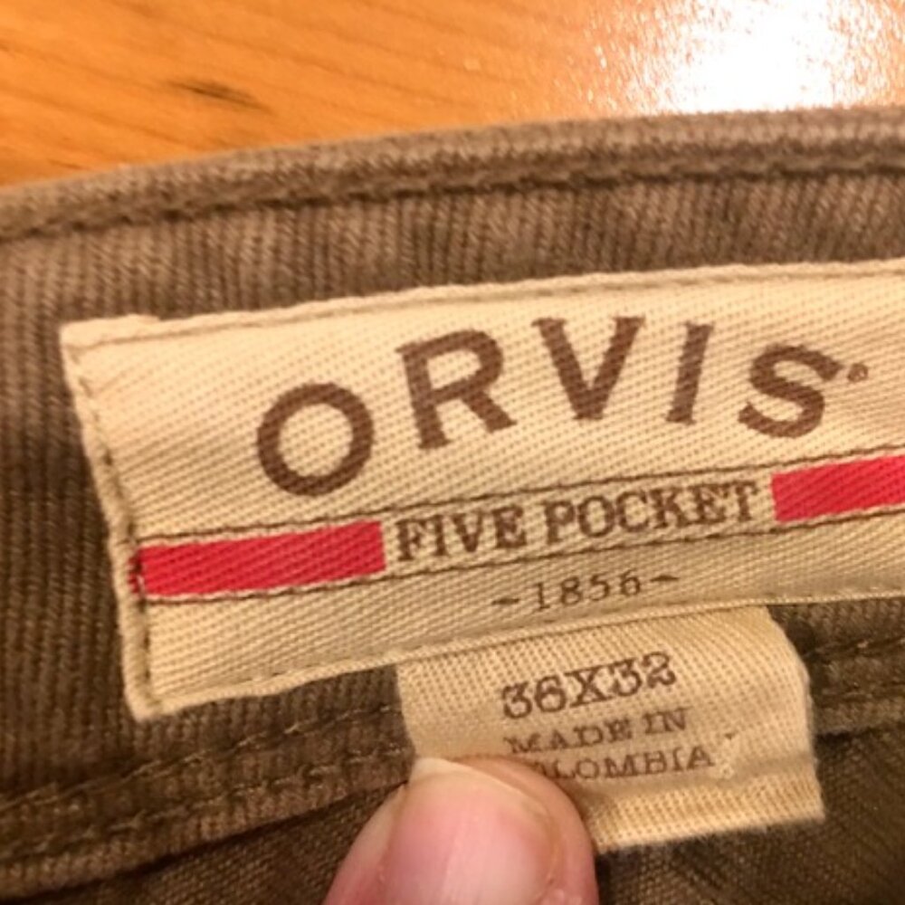 '1856' JEANS-CUT TWILL PANTS BY ORVIS 36x32